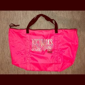 Victoria’s Secret Sport Bag Pink Nylon Zipper
